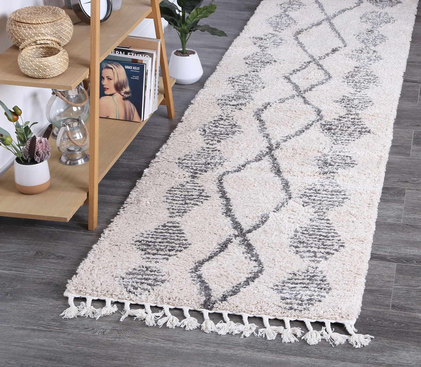 Kasbah Zara Tribal Cream Grey Rug