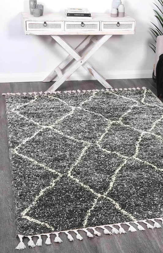 Kasbah Maxen Tribal Grey Rug - /products/kasbah-maxen-tribal-grey-rug