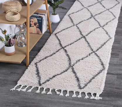 Kasbah Clara Diamond Tribal Cream Rug