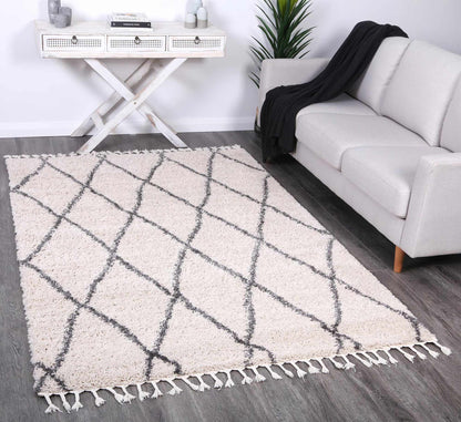 Kasbah Clara Diamond Tribal Cream Rug