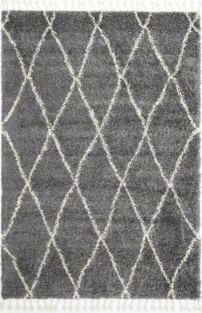 Kasbah Clara Diamond Tribal Grey Rug