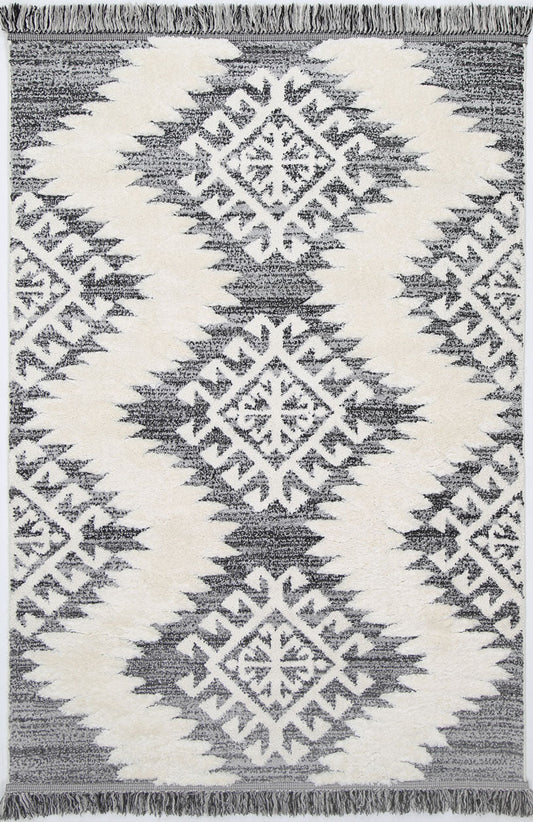 Kaza Tribal Cream Anthracite RugKaza Tribal Cream Anthracite Rug - /products/mono-tribal-cream-anthracite