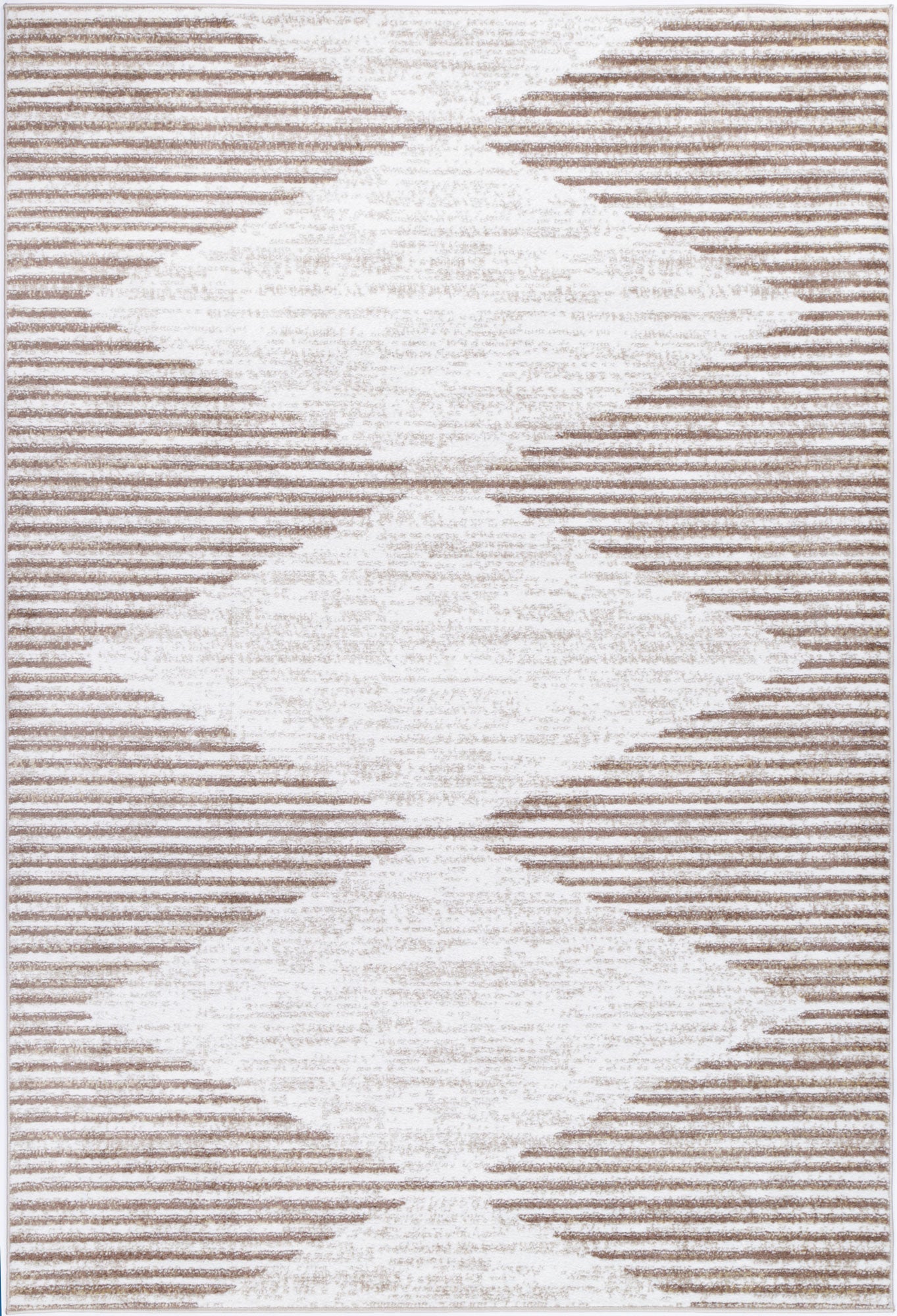 Kimberley Diamond Latte Contemporary Rug