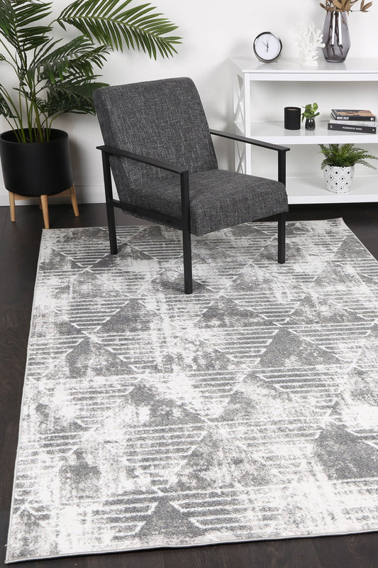 Kimberley Matrix Geometric Silver Rug - /products/kimberley-kimb-4-silver