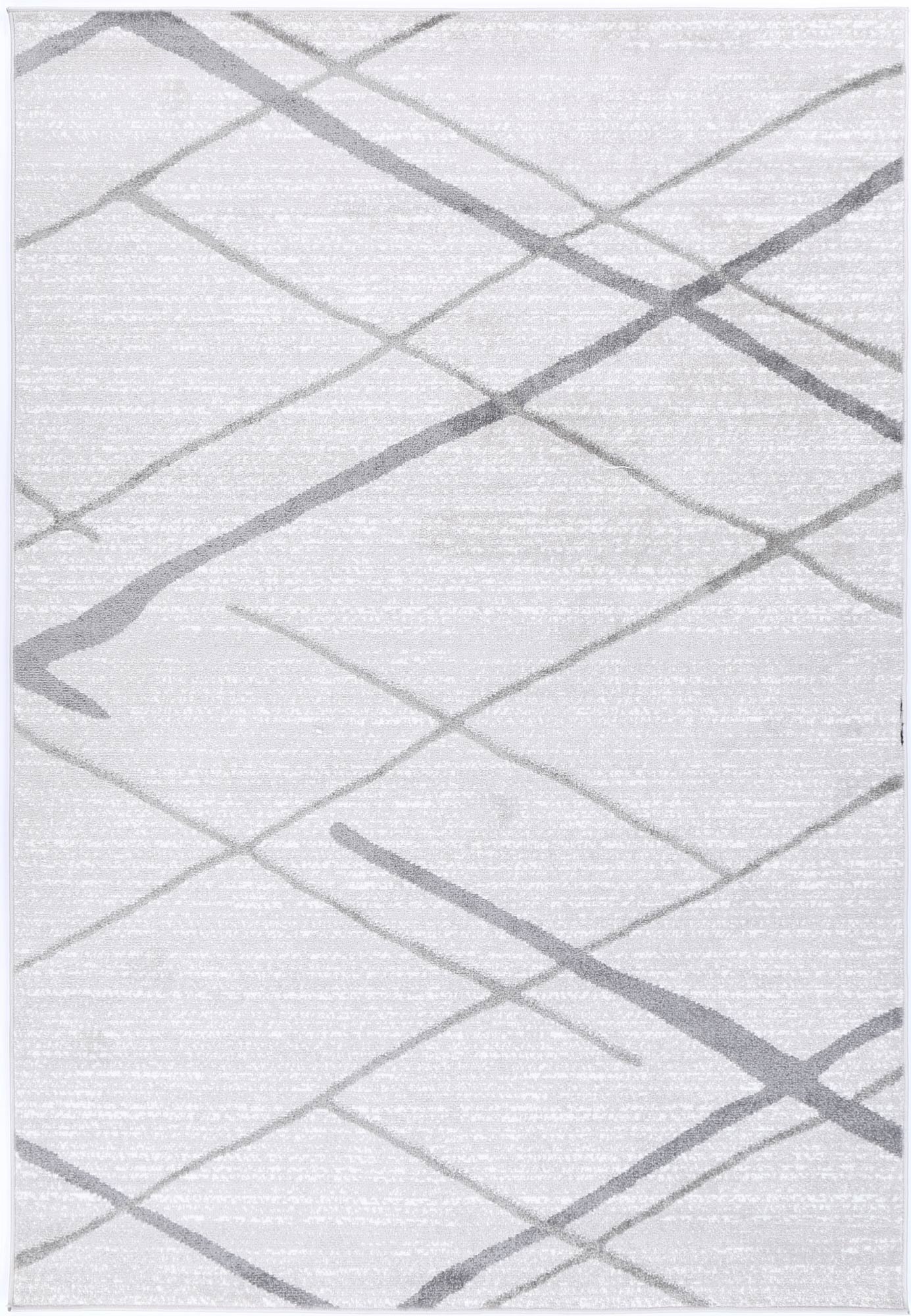 Kimberley Lattice Silver Contemporary Rug