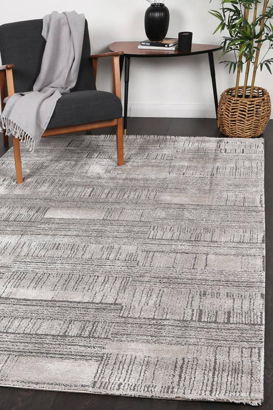 Legend Minerva Geometric Grey Rug - /products/lege02-grey