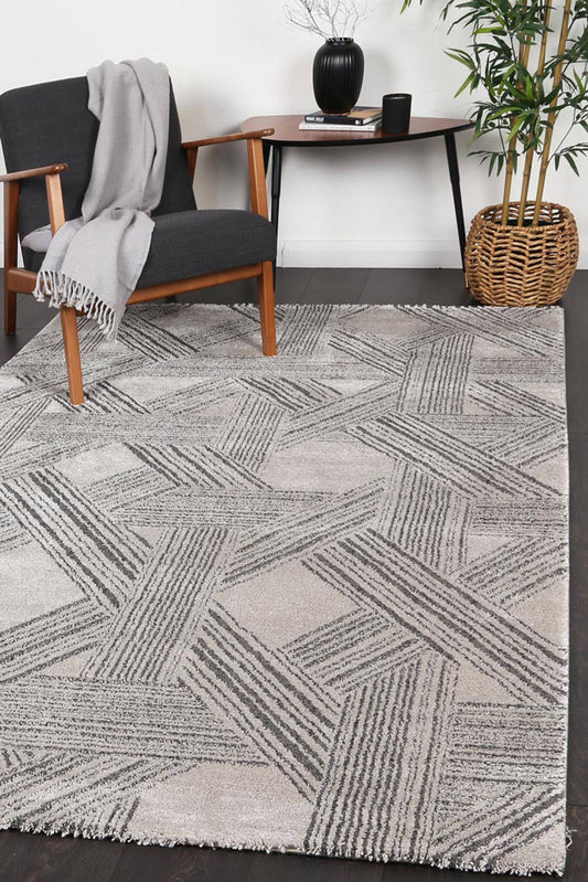 Legend Hermes Geometric Grey Rug - /products/lege03-grey
