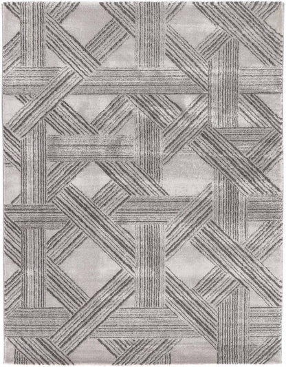 Legend Hermes Geometric Grey Rug