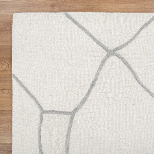 Les Nomades Souk Cream / Grey Wool Rug - /products/les-nomades-souk-cream-grey-wool-rug