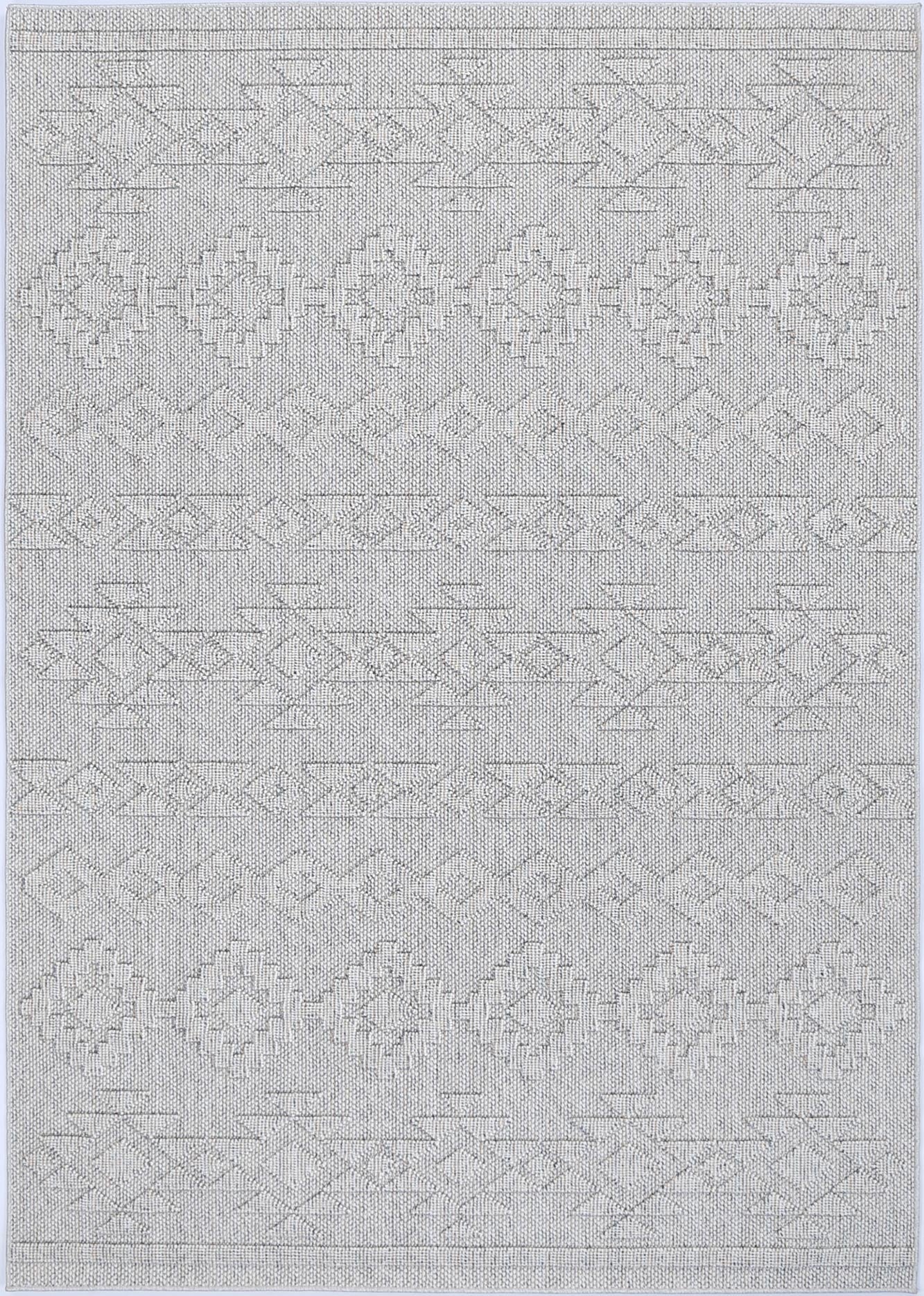 Maldives Tribal Indoor/Outdoor Grey Rug (New landed)