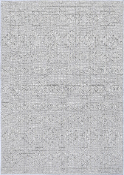 Maldives Tribal Indoor/Outdoor Grey Rug (New landed)