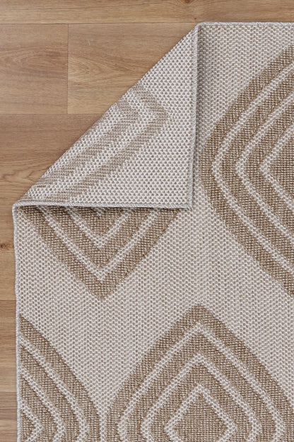 Maldives Modern Indoor/Outdoor Beige Rug (New landed)