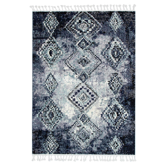 Mansour Incan Blue Geometric RugMansour Incan Blue Geometric Rug - /products/mansour-mans02-blue