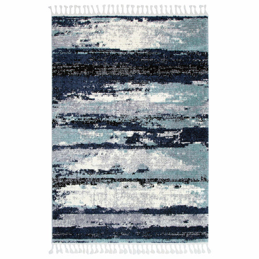 Mansour Horizon Blue Abstract RugMansour Horizon Blue Abstract Rug - /products/mansour-mans08-blue