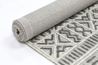 Marbella Cordoba Grey Contemporary Rug