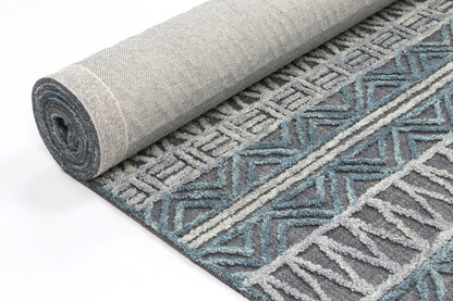 Marbella Cazorla Charcoal Contemporary Rug