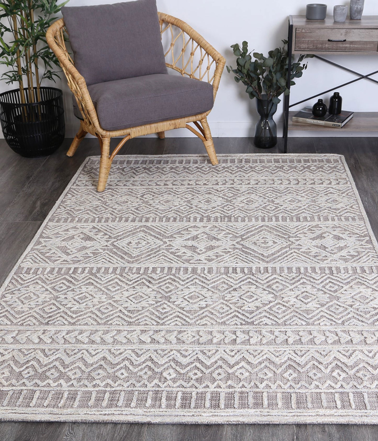 Marbella Cadiz Ash Contemporary Rug