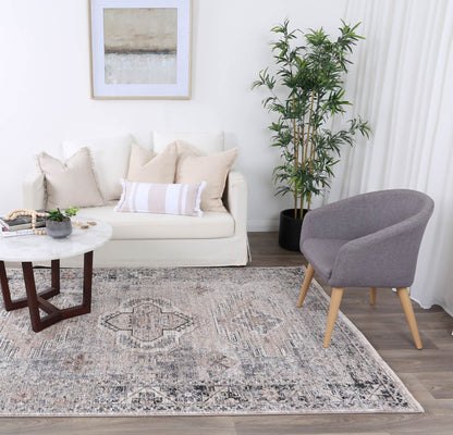 Melbourne Derbent Ash Traditional Soft Rug