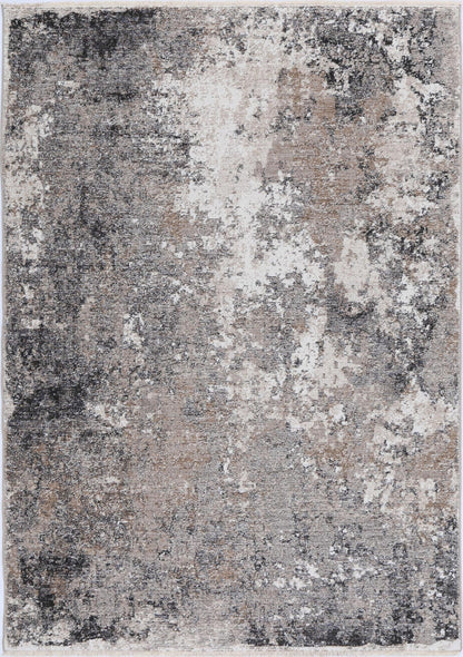 Melbourne Mosoel Ash Abstract Soft Rug