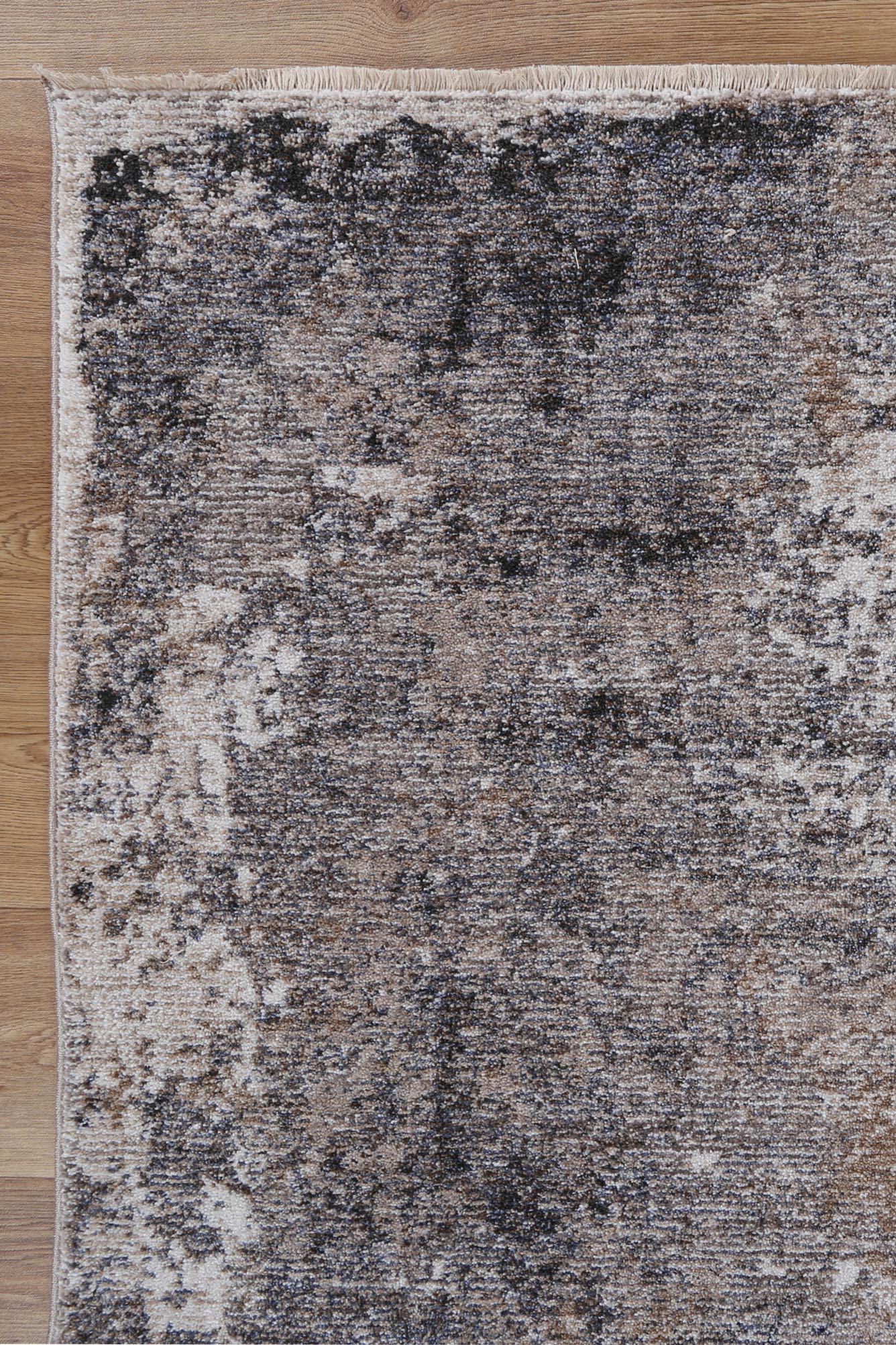 Melbourne Mosoel Ash Abstract Soft Rug