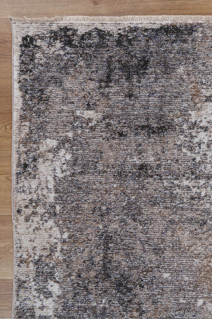 Melbourne Mosoel Ash Abstract Soft Rug