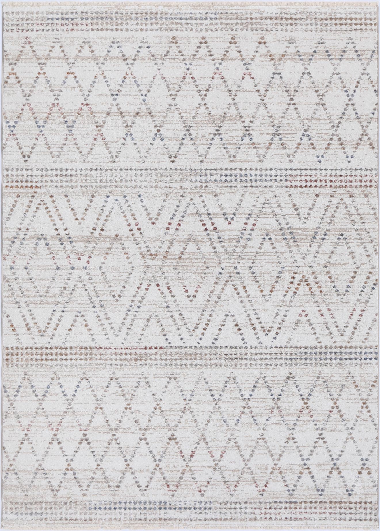 Melbourne Tabriz Beige Geometric Soft Rug
