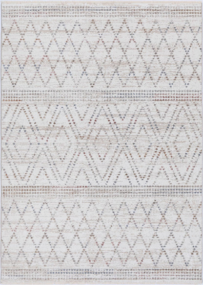 Maryland Tabriz Beige Geometric Soft Rug