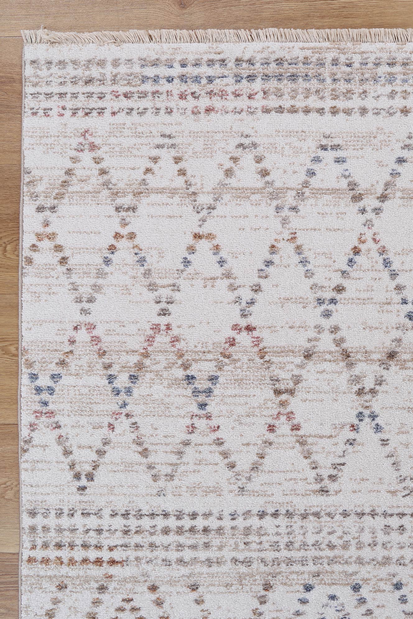Melbourne Tabriz Beige Geometric Soft Rug