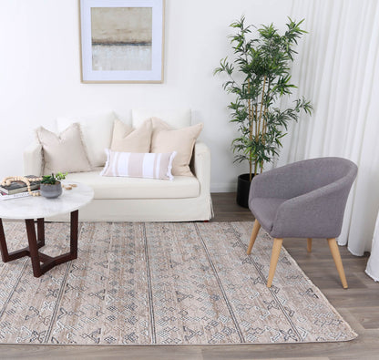 Melbourne Sivas Ash Tribal Soft Rug