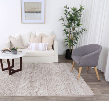 Melbourne Kesh Beige Tribal Soft Rug