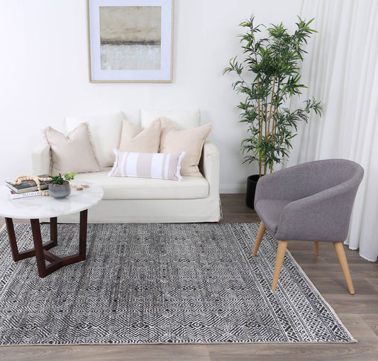 Melbourne Zaranj Charocal Tribal Soft Rug - /products/melbourne-zaranj-charocal-tribal-soft-rug