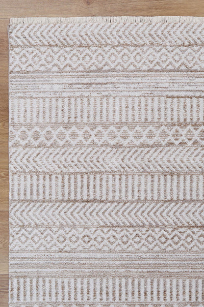 Melbourne KermanBeige Tribal Soft Rug