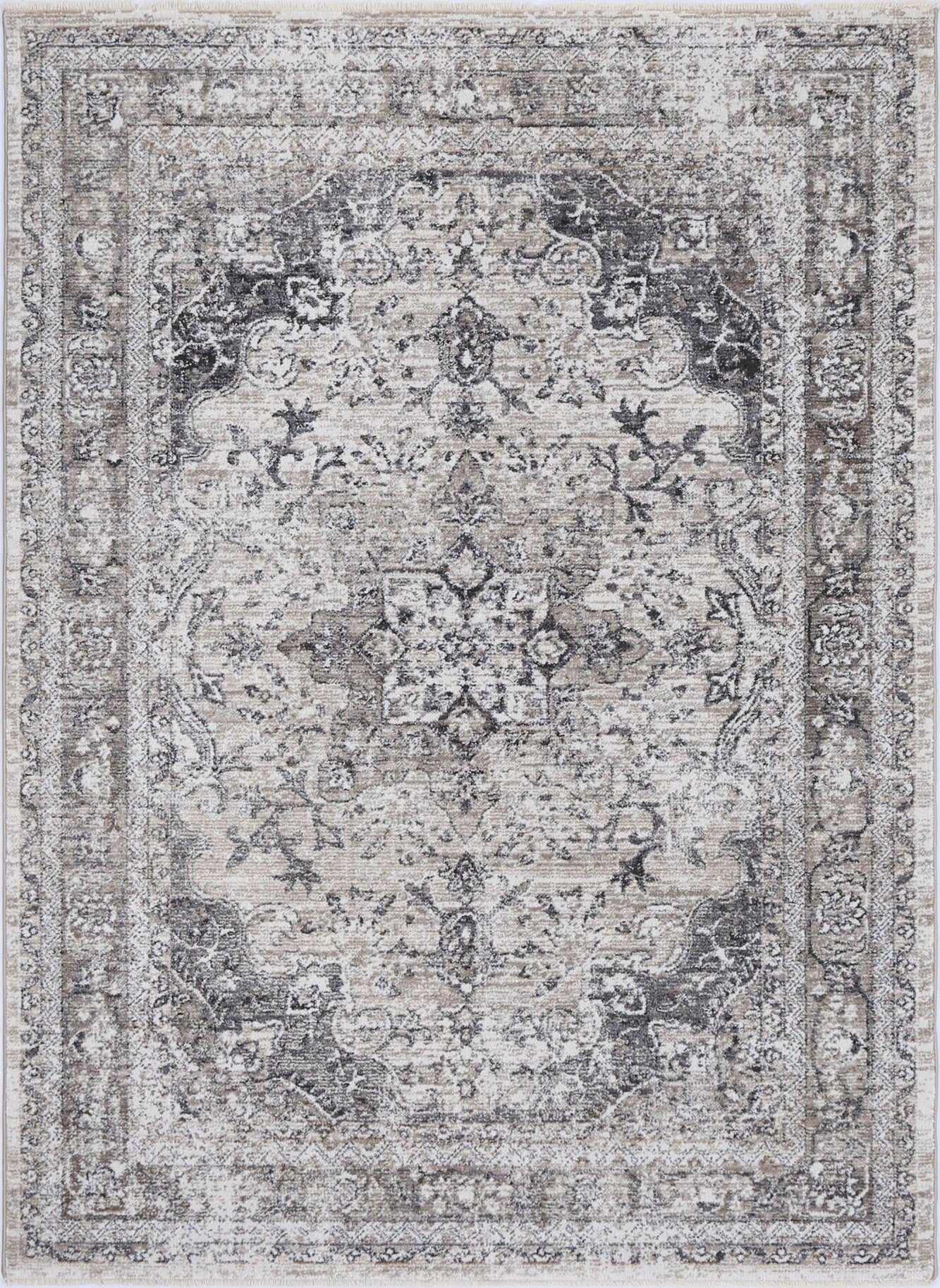 Melbourne Samarkad Ash Traditional Soft Rug