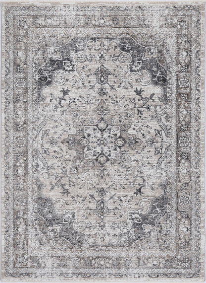 Melbourne Samarkad Ash Traditional Soft Rug