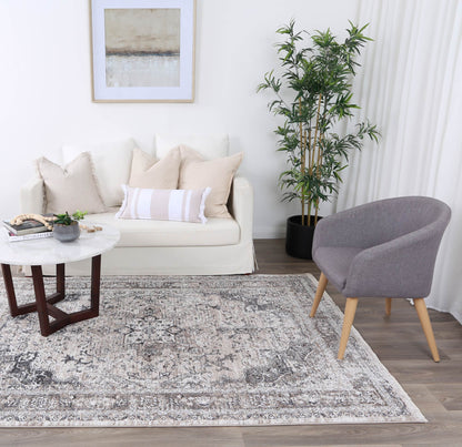 Melbourne Samarkad Ash Traditional Soft Rug