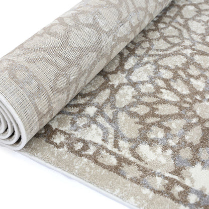 Matisse Grey and Beige Demask Rug