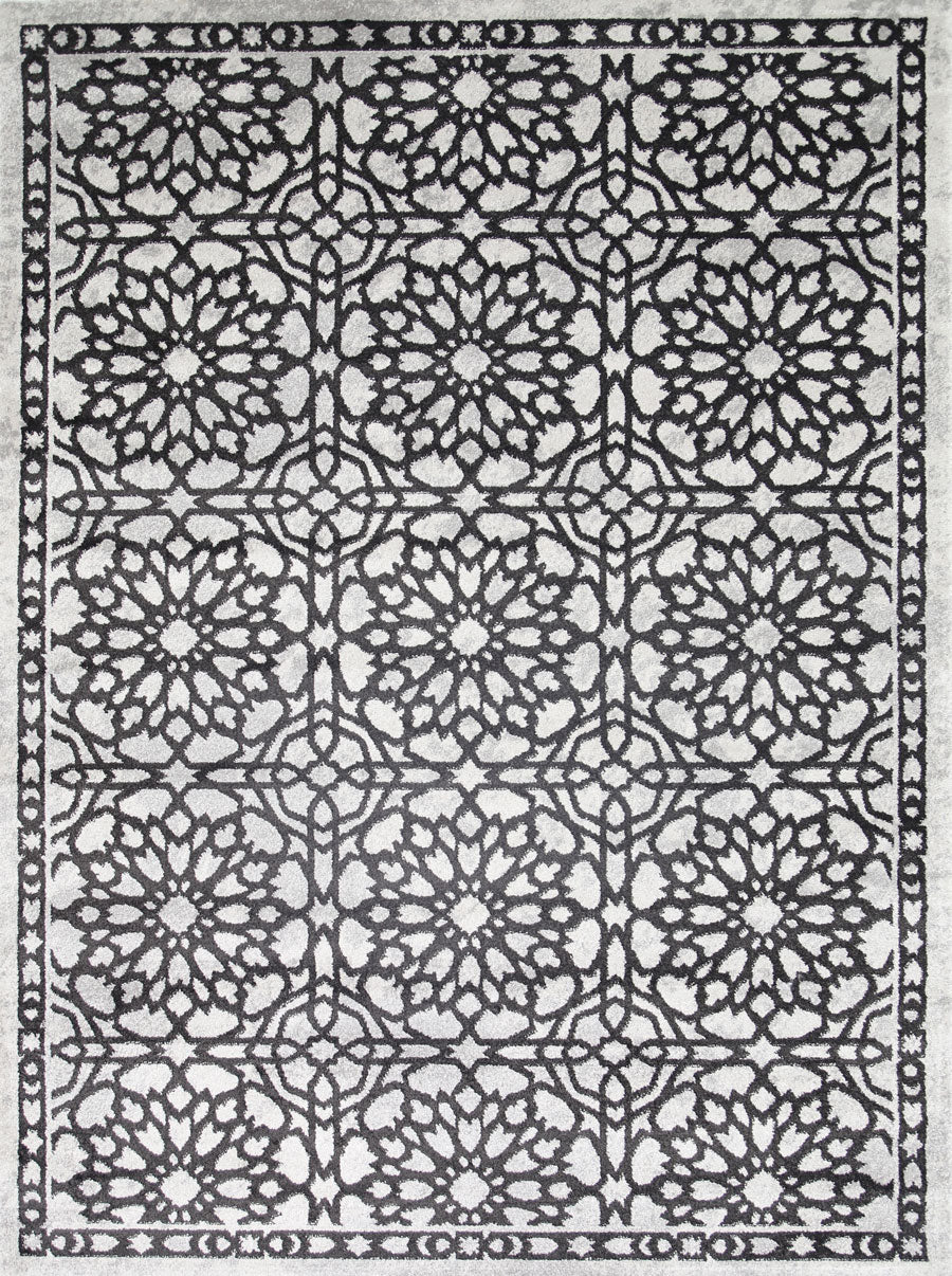 Matisse Dark Grey Demask Rug