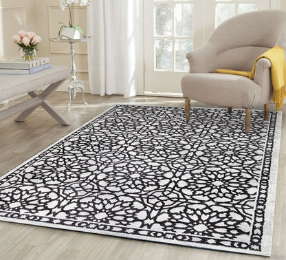 Matisse Dark Grey Demask Rug