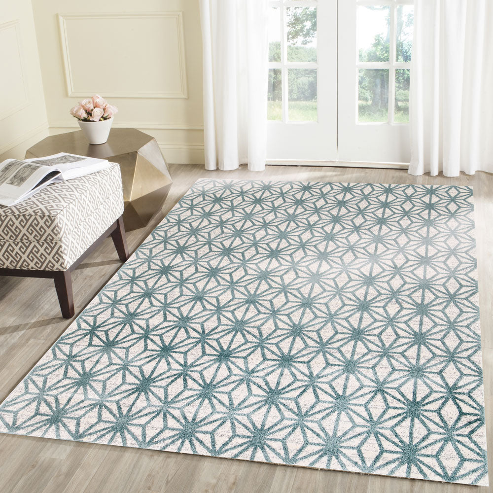 Matisse Aqua Blue Web Rug