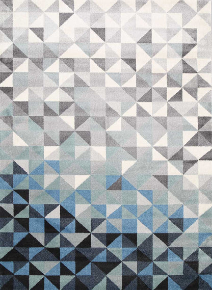 Matisse Blue and Grey Rug