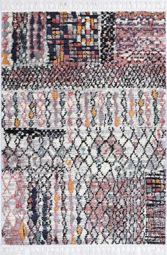 Moda Jean Multi Tribal RugModa Jean Multi Tribal Rug - /products/moda-y806a-l-grey-l-pink