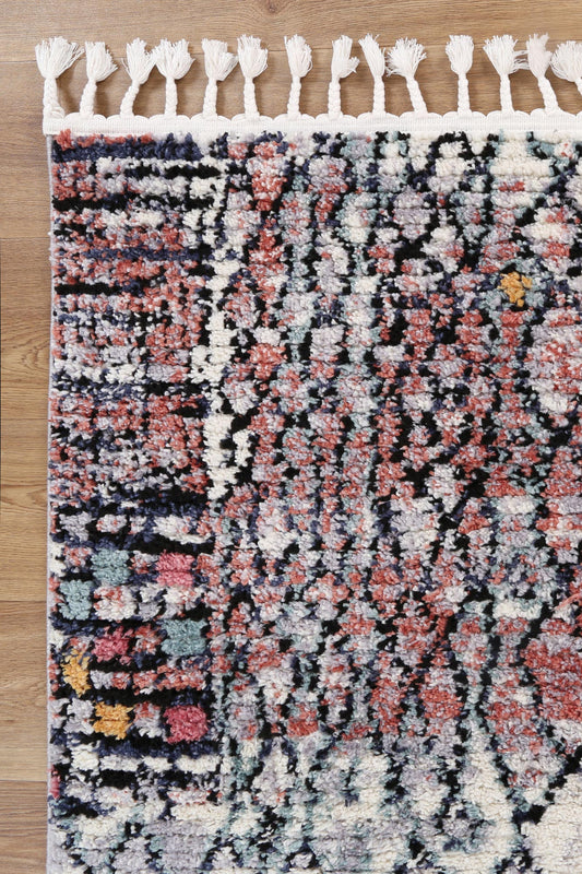 Moda Jean Multi Tribal Rug - /products/moda-y806a-l-grey-l-pink