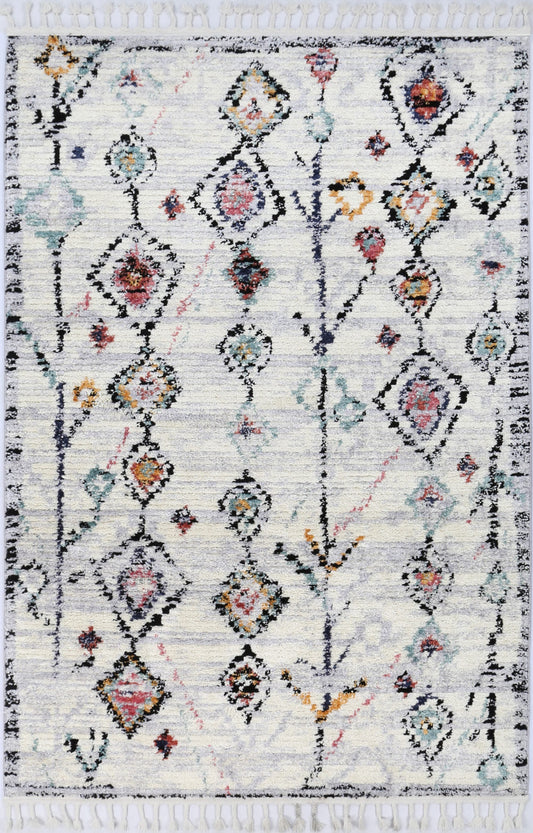 Moda Cheryl Multi Tribal RugModa Cheryl Multi Tribal Rug - /products/moda-z050a-white-l-grey