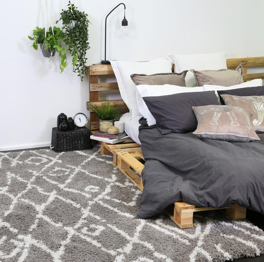 Moroccan Grey and Silver Fes Rug - /products/moro1909995