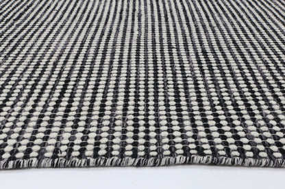 Nordic Charcoal Reversible Wool Rug