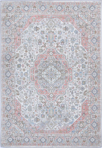 Oporto Bremen Blush & BlueTraditional Soft Rug