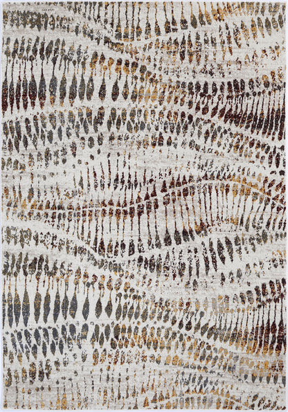 Oporto Jeddah Multi Abstract Soft Rug