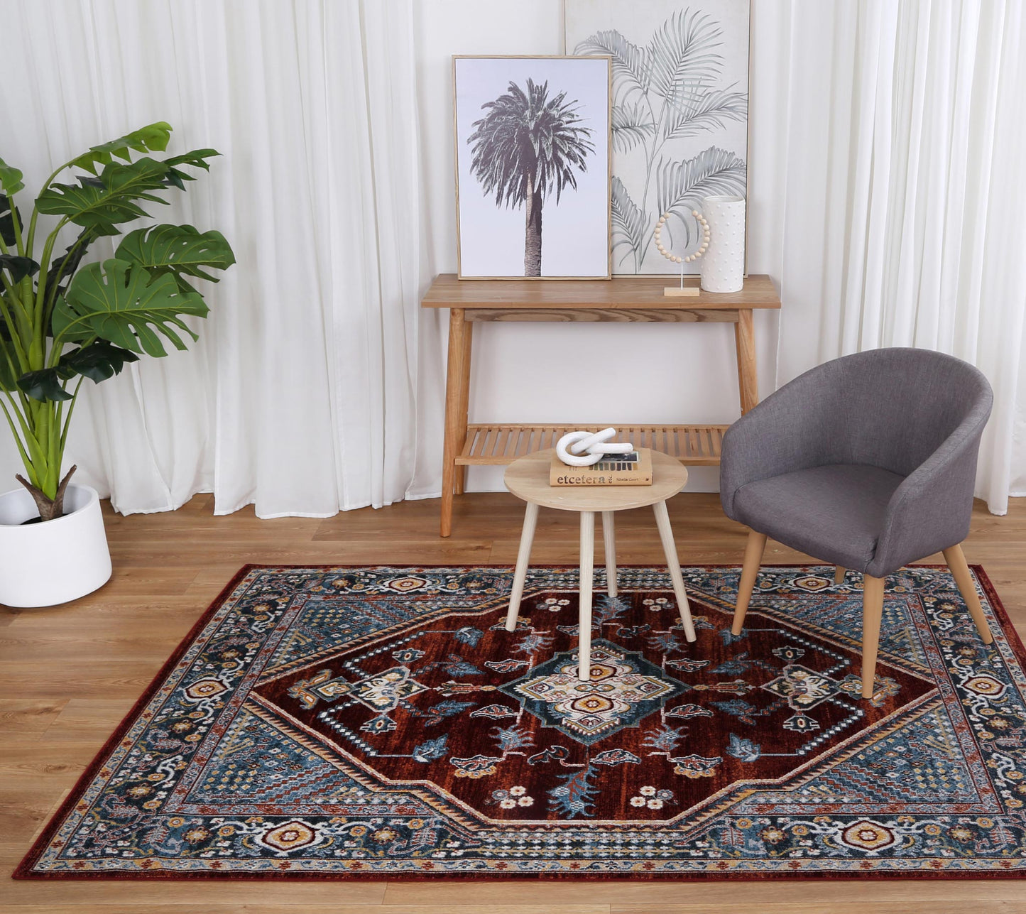 Oporto Yingkou Multi Traditional Soft Rug