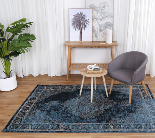 Oporto Algeciras Blue Transitional Soft Rug - /products/oporto-algeciras-blue-transitional-soft-rug