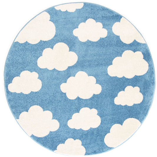 Piccolo Blue and White Cloud Kids Round RugPiccolo Blue and White Cloud Kids Round Rug - /products/piccolo-blue-and-white-cloud-kids-round-rug